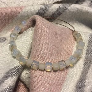 Alex and Ani sandstone beaded bracelet